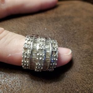 1 Sterling Silver diamond rings